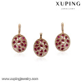 64156 Xuping fashion african 18k gold plated jewelry set